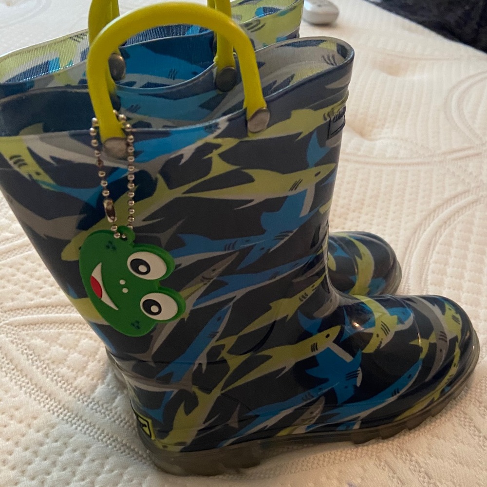 Kids Western Chief Rain Boots with Sharks
